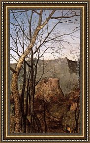 The Return of The Herd Framed Paintings - The Return of the Herd [detail] by Pieter the Elder Bruegel